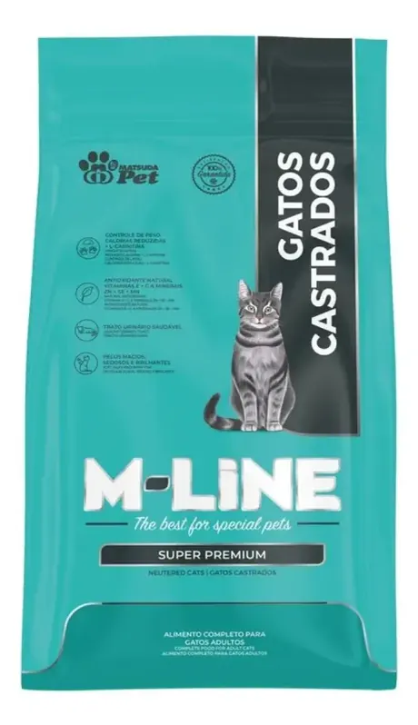 M-LINE Gatos castrados 10KG